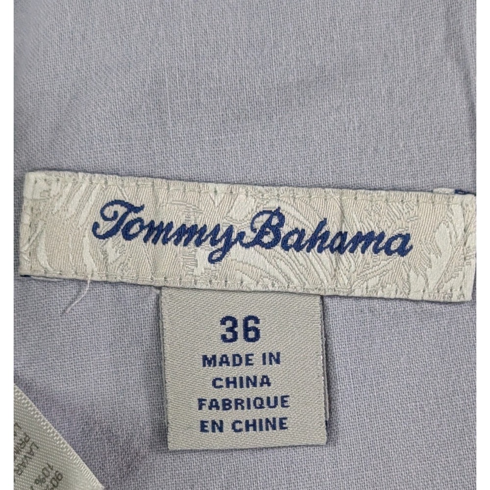 Tommy Bahama Mens Silk Cotton Herringbone Flat Front Shorts 36 Khaki Tan - Picture 5 of 10